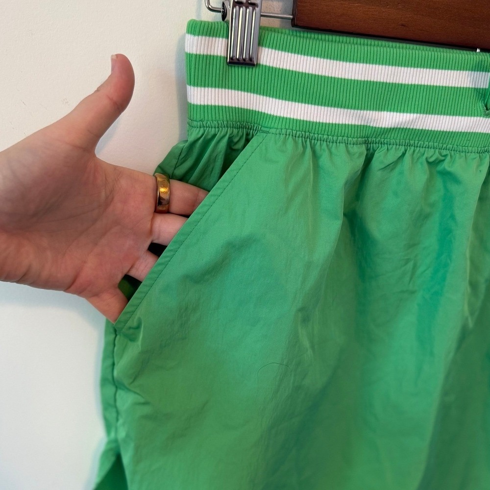 OFFLINE by Aerie Women's Green Athletic Mini Skirt White Stripe Drawstring Sz S - Picture 5 of 8